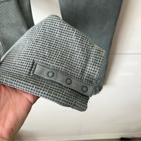 Aerie Main Squeeze Seamless Waffle Knit Matching Set Sage Green - Picture 10 of 11